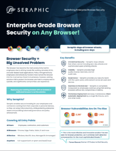 Seraphic Enterprise Browser Security PDF