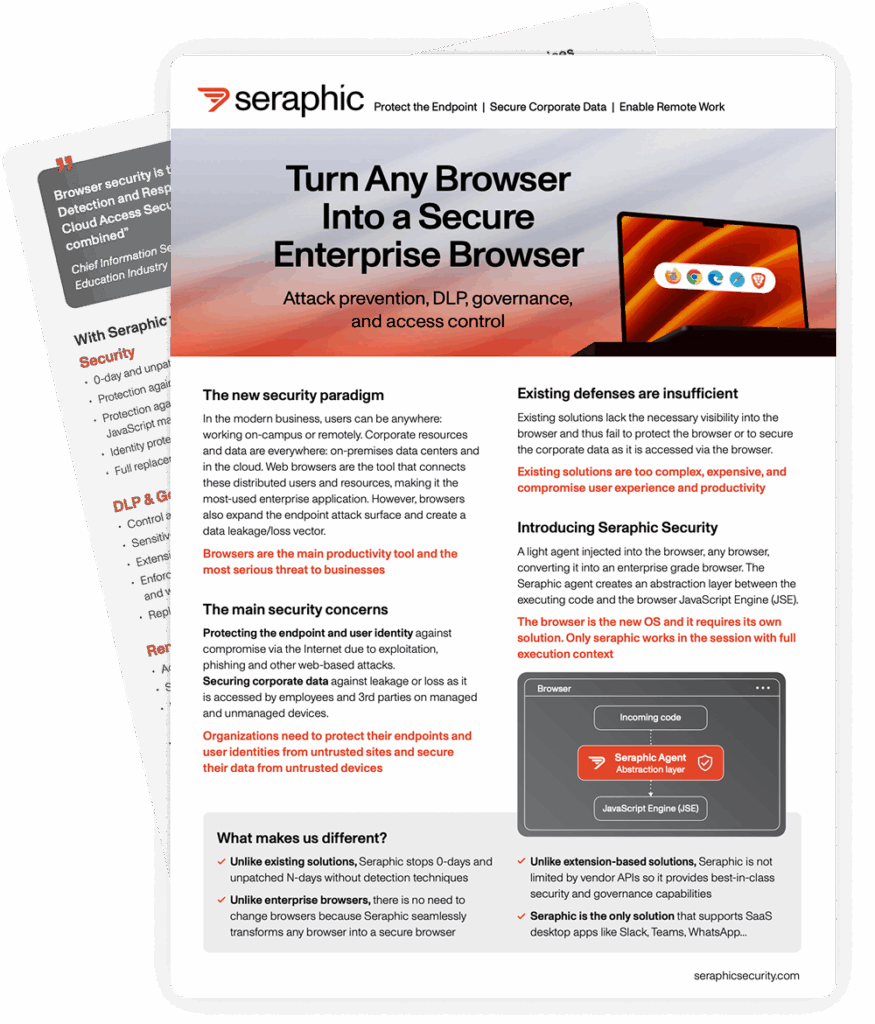 Make Any Browser A Secure Enterprise Browser | Solution Brief