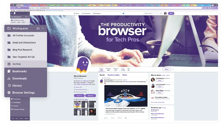 Ghost Browser screenshot